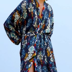 NWT ZARA beaded kimono